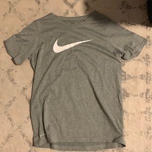 Grey Nike shirt